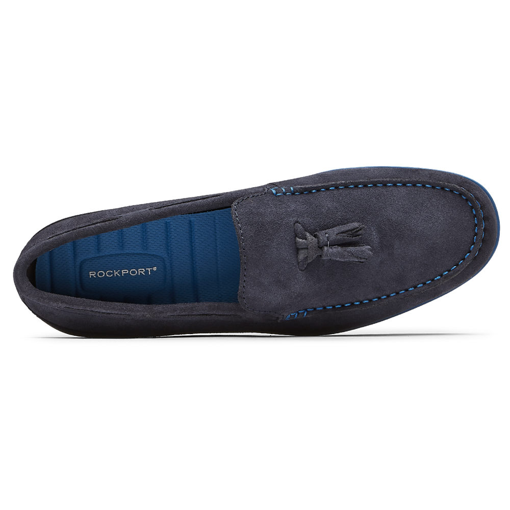 Rockport Mens Loafers Blue - Malcom Tassel - UK 401-PFVJGR